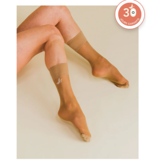 Chaussettes 30 deniers t35-43 beige
