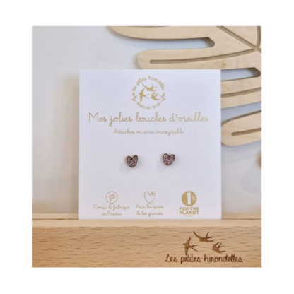 Mes jolies boucles d'oreilles - coeurs