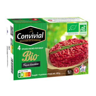 Boeuf hache surgeles
