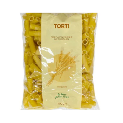 Tortiglioni blancs origine italie