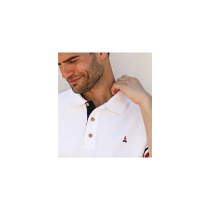 Polo paul blanc m – Image 3
