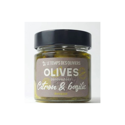 Cocktail olives citron & basilic bio