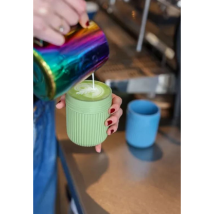 Bini mug vert olive - réutilisable en matière biosourcée