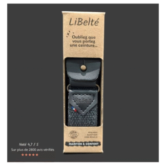 Ceinture sans boucle noire