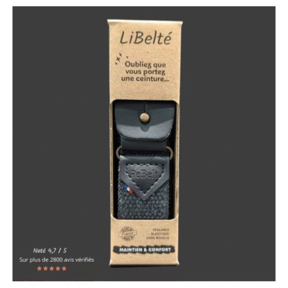 Ceinture sans boucle noire