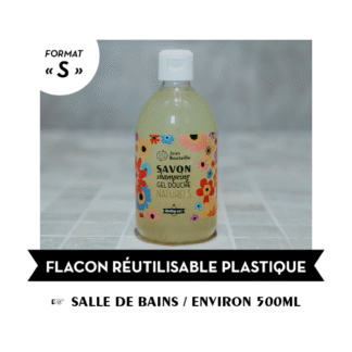 Contenant bouteille plastique sdb 500