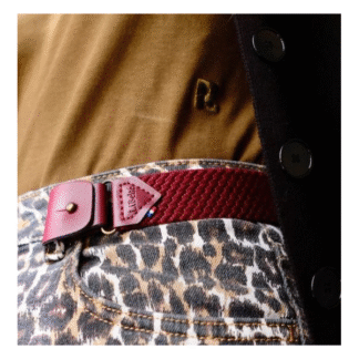Ceinture sans boucle rouge