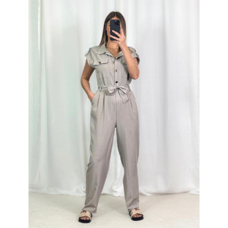 Combinaison style safari taupe