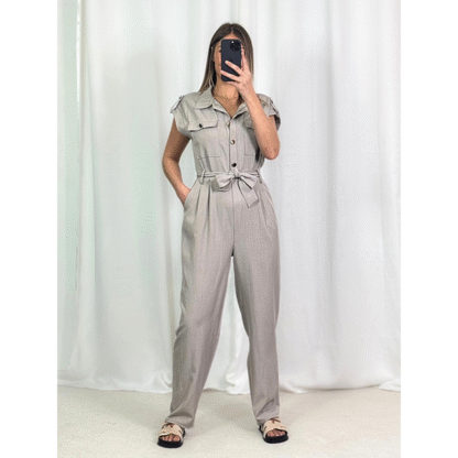 Combinaison style safari taupe