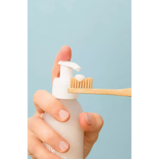 Bouteille en verre vide pour dentifrice rechargeable
