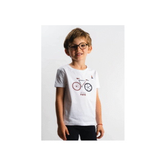 Tshirt enfant guidon fute blanc 8ans