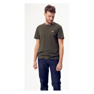 Tee-shirt baptiste velo kaki chiné tm