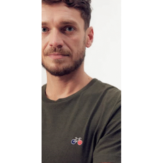 Tee-shirt baptiste velo kaki chiné tl