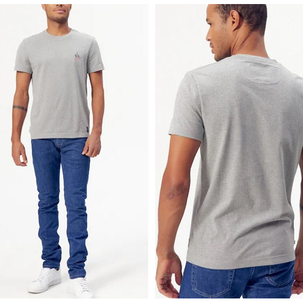 Ts baptiste french apero gris chiné recyclé tl