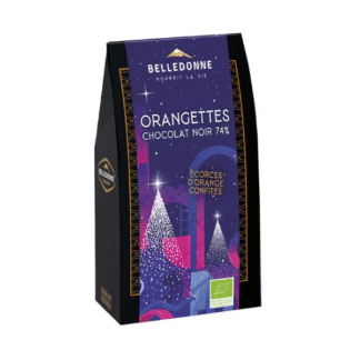Ballotin orangettes chocolat noir 74%