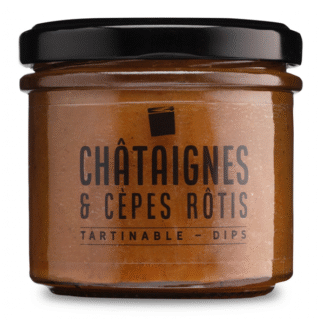 Tartinade chataignes et cepes rotis