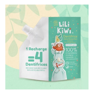 Recharge dentifrice bio fluoré pomme-poire – 100 % d’ingrédients d’origine naturelle