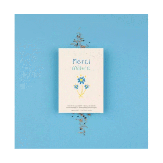 Sachet de graines -  merci maître fleurs bleues