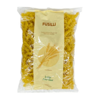Fusilli blancs origine italie sachet
