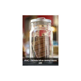 Tablette de chocolat lait caramel beurre sale
