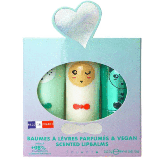 Trio baumes à lèvres - seashell